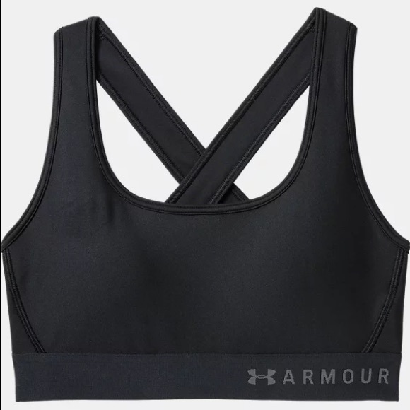 Under Armour Other - Under Armour Mid Crossback Sports Bra Black Size Medium